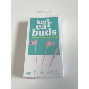 Gems Wired Kids Earbuds 3.5mm Audio Jack - Pink -